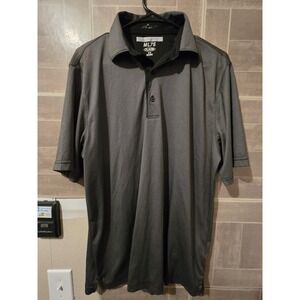 Greg‎ Norman ML75 Play Dry Medium Golf SS Gray Polo Shirt